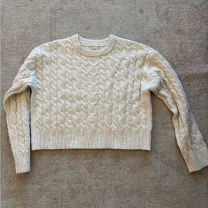 Target Cream Cable Knit Sweater